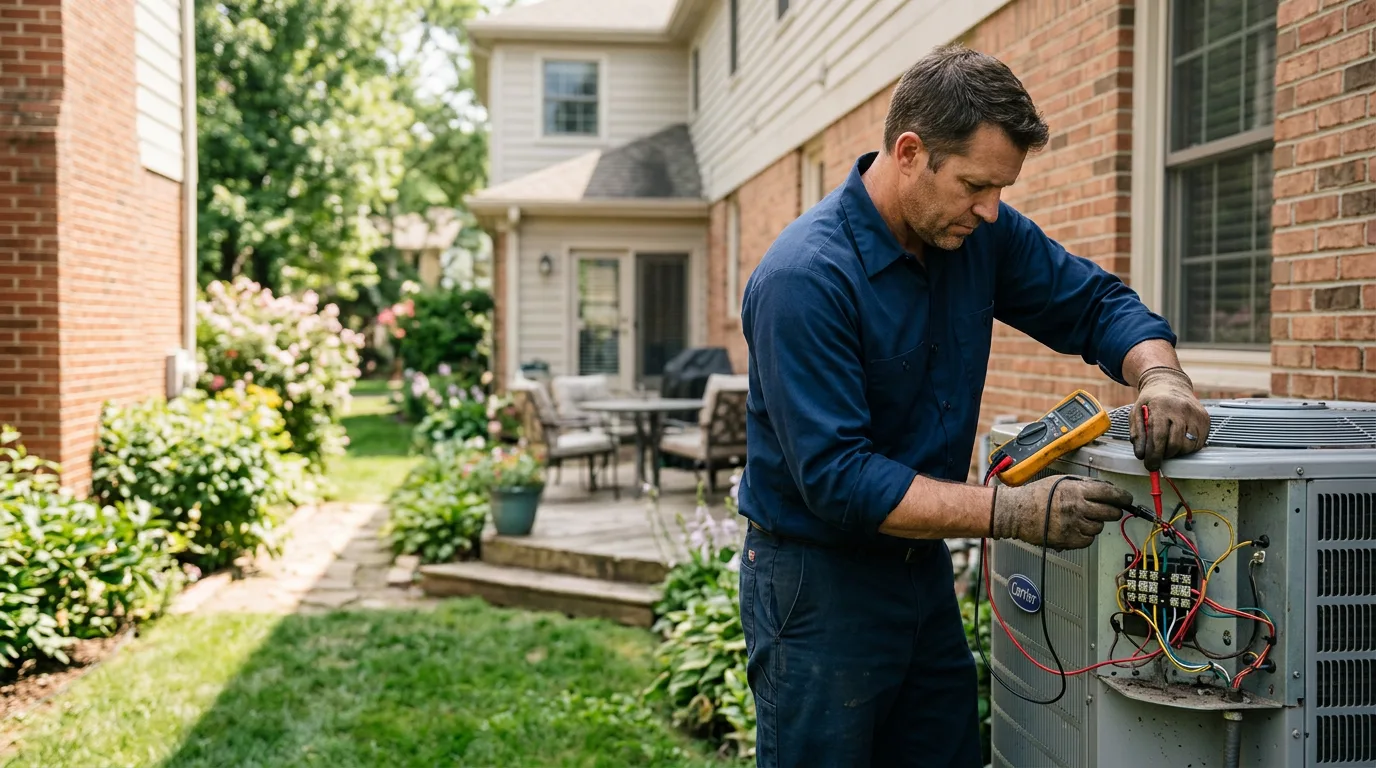 HVAC technician working near Carroll, IA